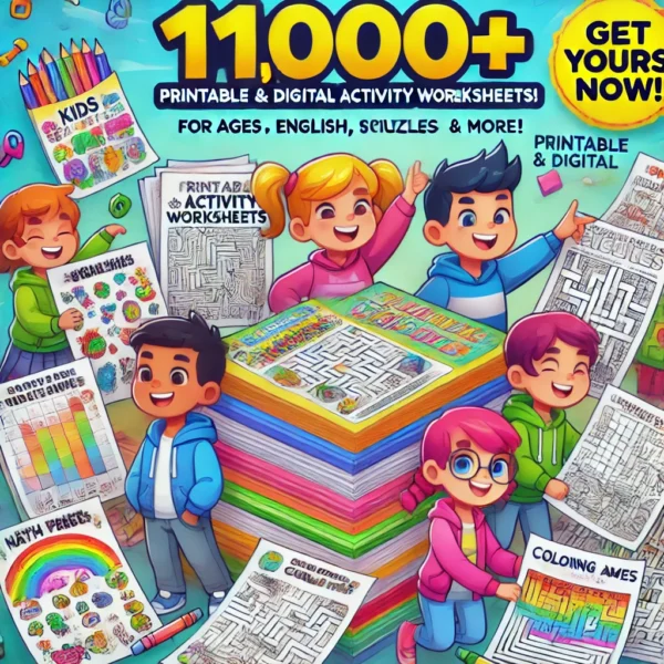 11,000+ Kids Activity Worksheets – Fun & Engaging Learning for Young Minds!